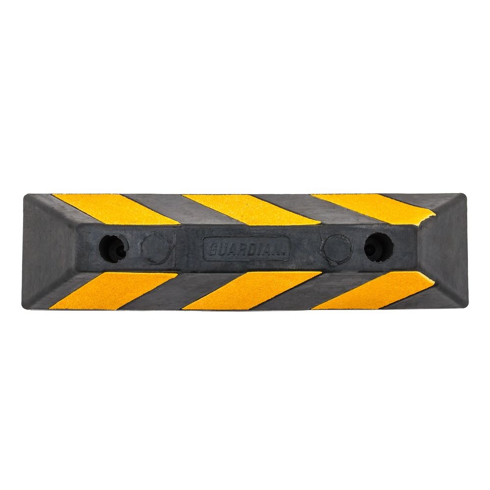 Guardian Heavy Duty Rubber Truck Wheel Parking Curb – 22″ Long, 6″ High