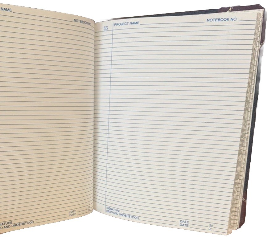 Vintage Boorum & Pease Laboratory Notebook Unused Hardcover Record Book