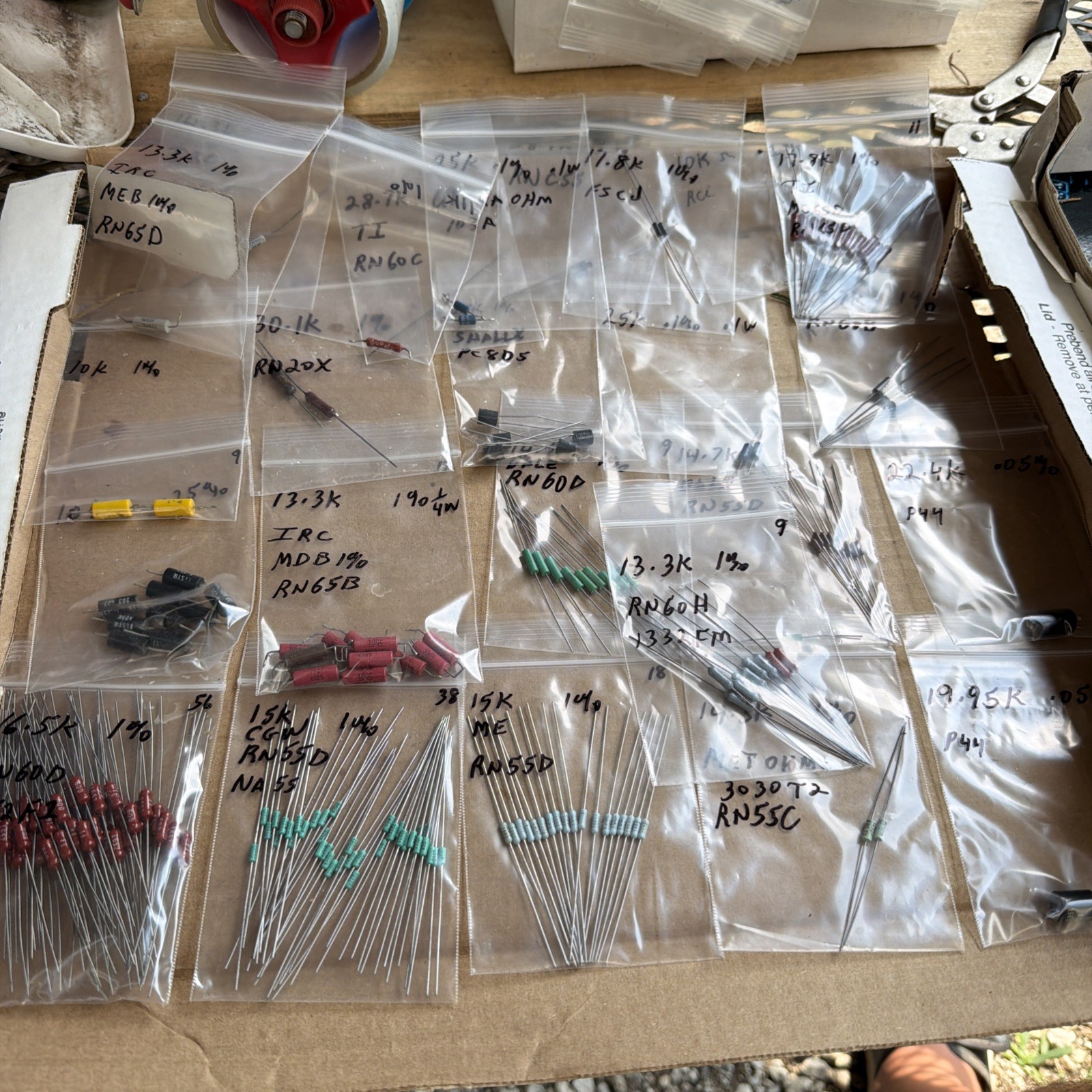 150pc Group Lot Of RESISTORS Dale & Other Mfg Look At Pictures New & Used #7