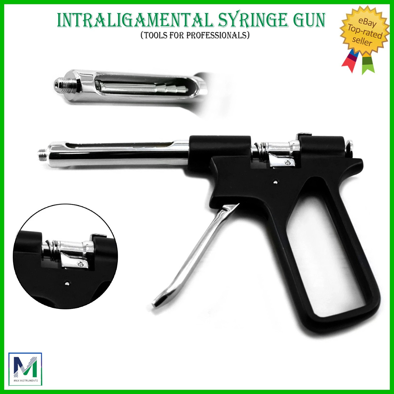 Dental Anesthetic Syringe Intraligamental Gun 1.8ML Injection AMR + EUR Threads