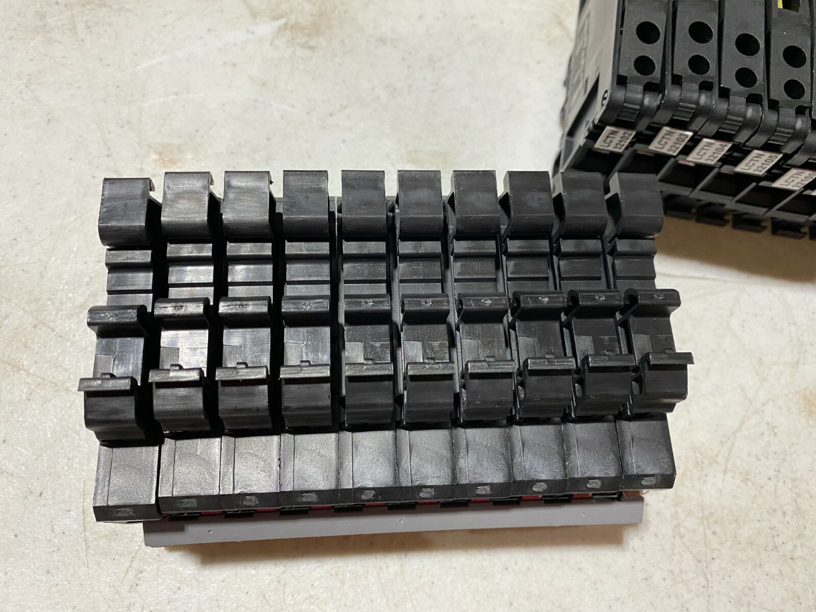 Lot of 20 Entrelec ML../13.. Terminal Block Fuse Holders w/fuses, NOS unused