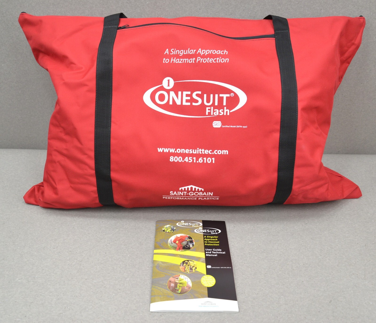 ONESuit Flash Protective Hazmat Suit NFPA 1901,2005 ed X-Large Saint Gobain SEI