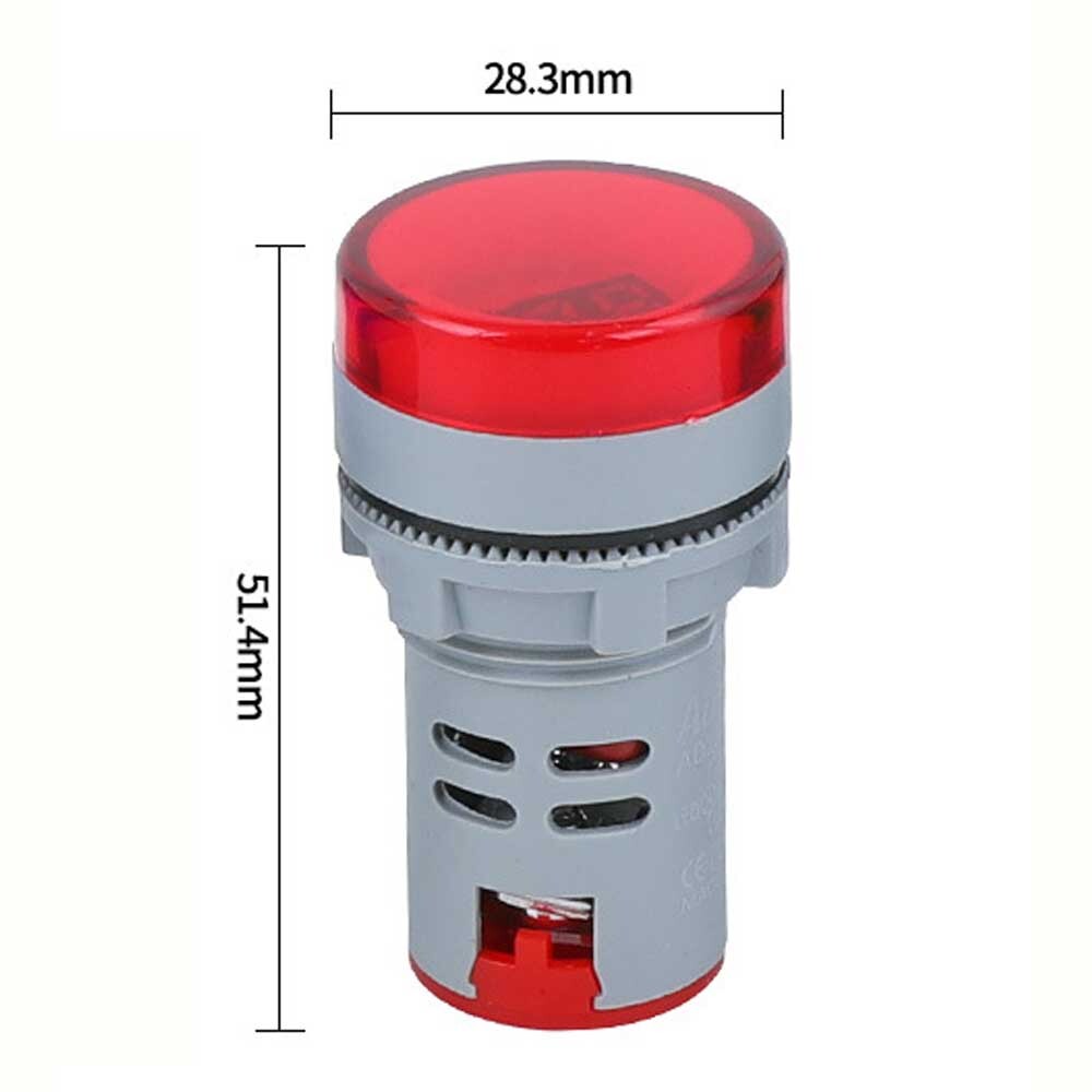 2//4/8X AC60-500V 22MM LED Voltmeter Voltage Meter Indicator Pilot Light New DIY