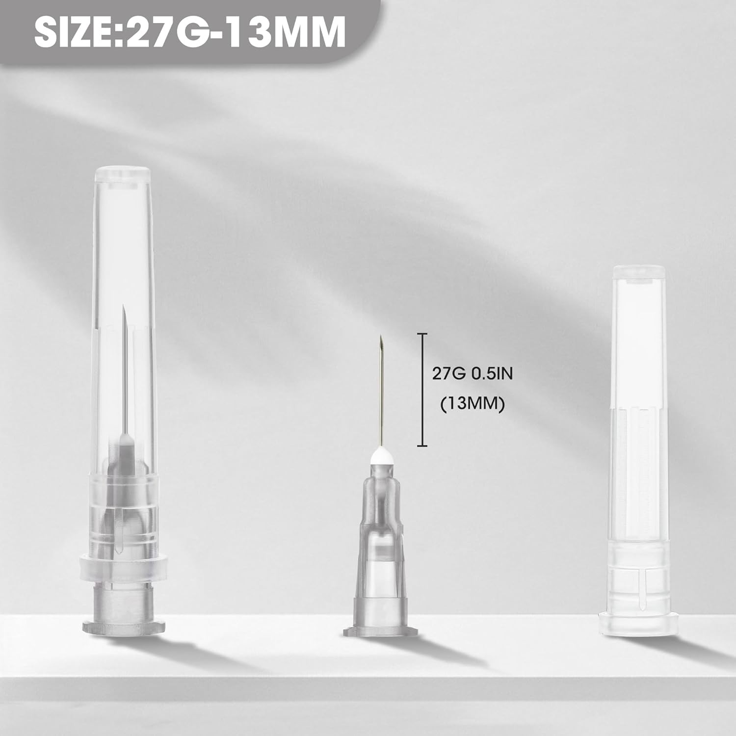 27Ga 1/2 Inch Luer Lock Needle Accessories with Cap for Scientific and Industria