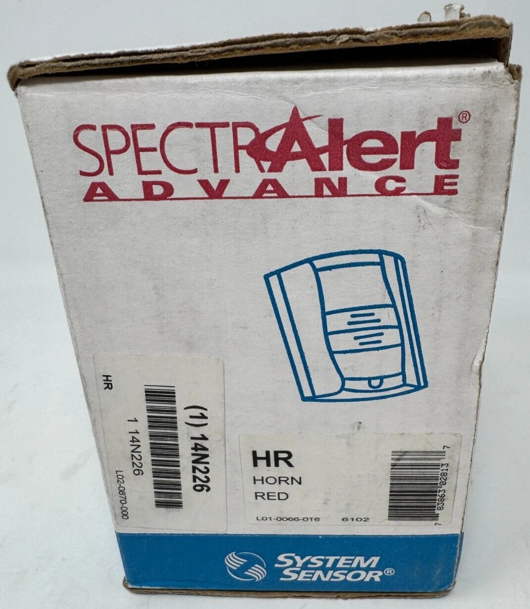 SYSTEM SENSOR SPECTRALERT ADVANCE HR HORN RED NEW