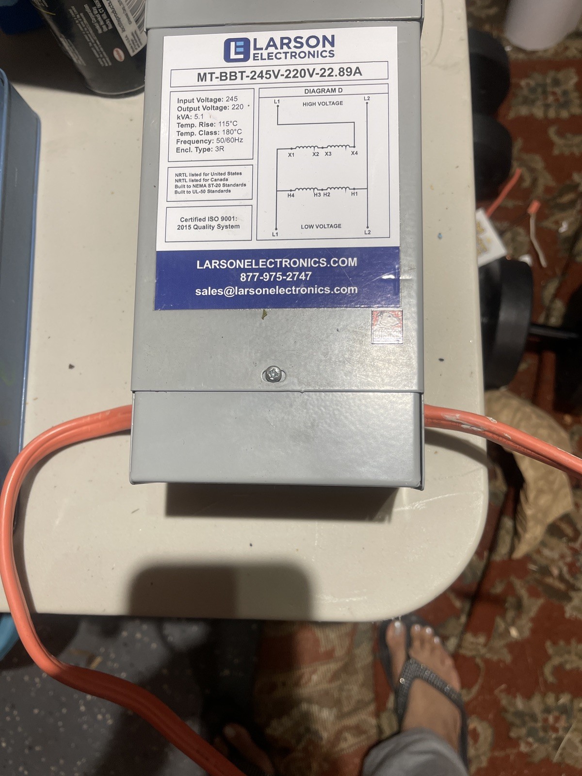 Larson MT-BBT- Buck/Boost Step-Up Transformer