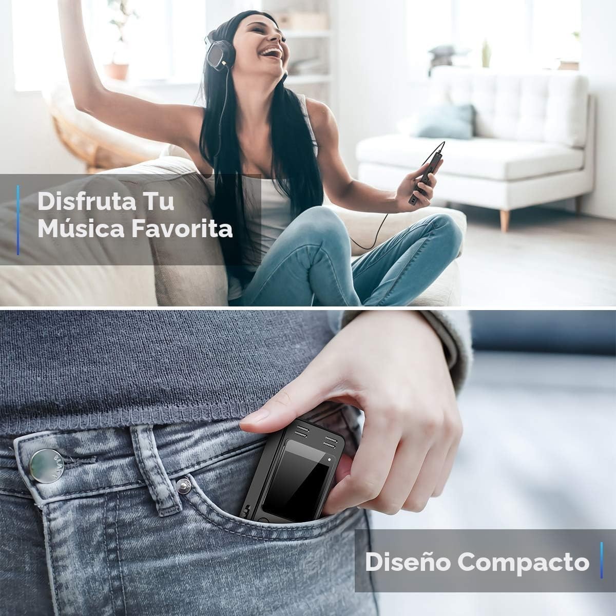 Grabadora Espia De Voz Digital 128 GB 9296 Horas De Grabacion Grabador De Audio