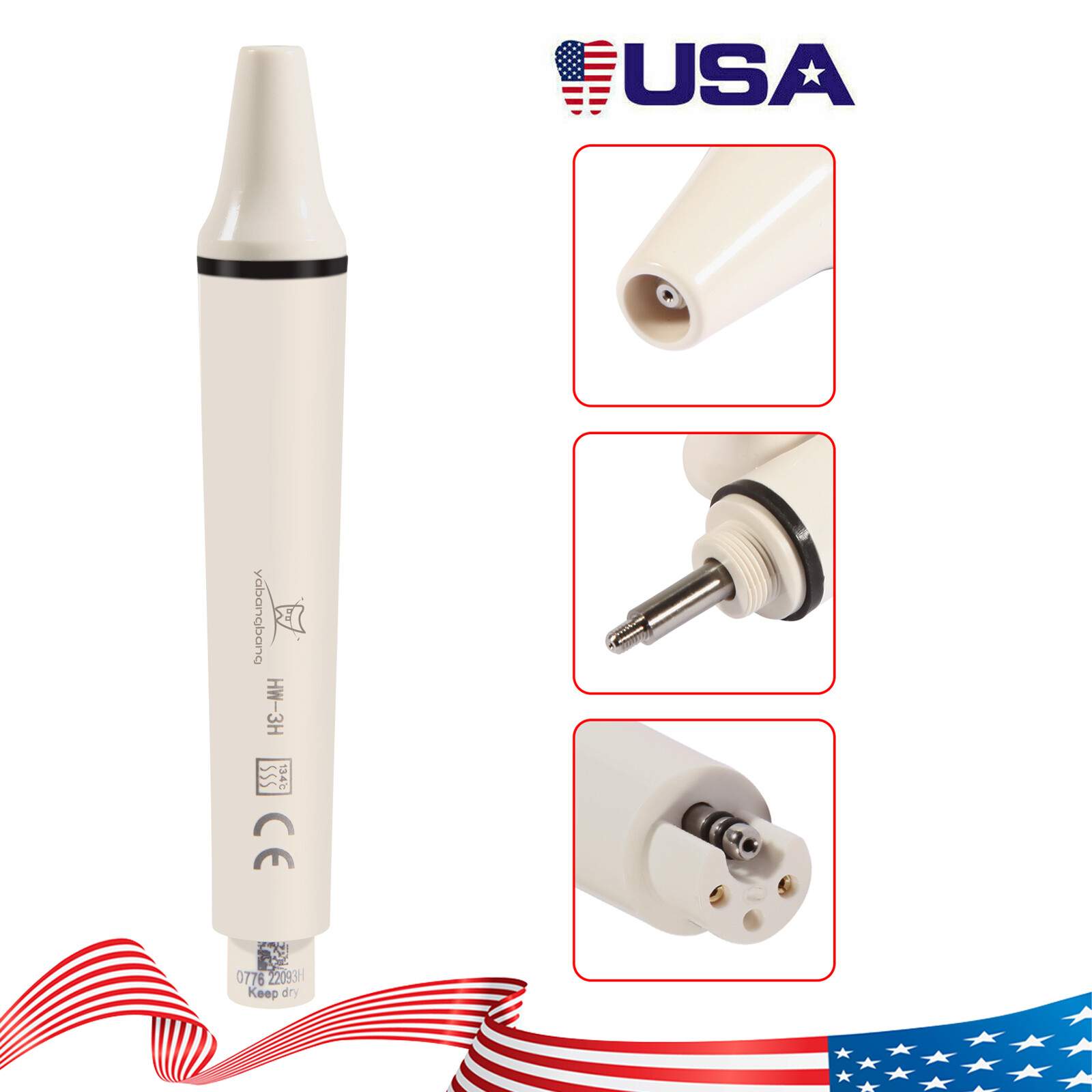 5 Pcs USA NSK Style Dental Slow Low Speed Straight Handpiece Nosecone HP NEW