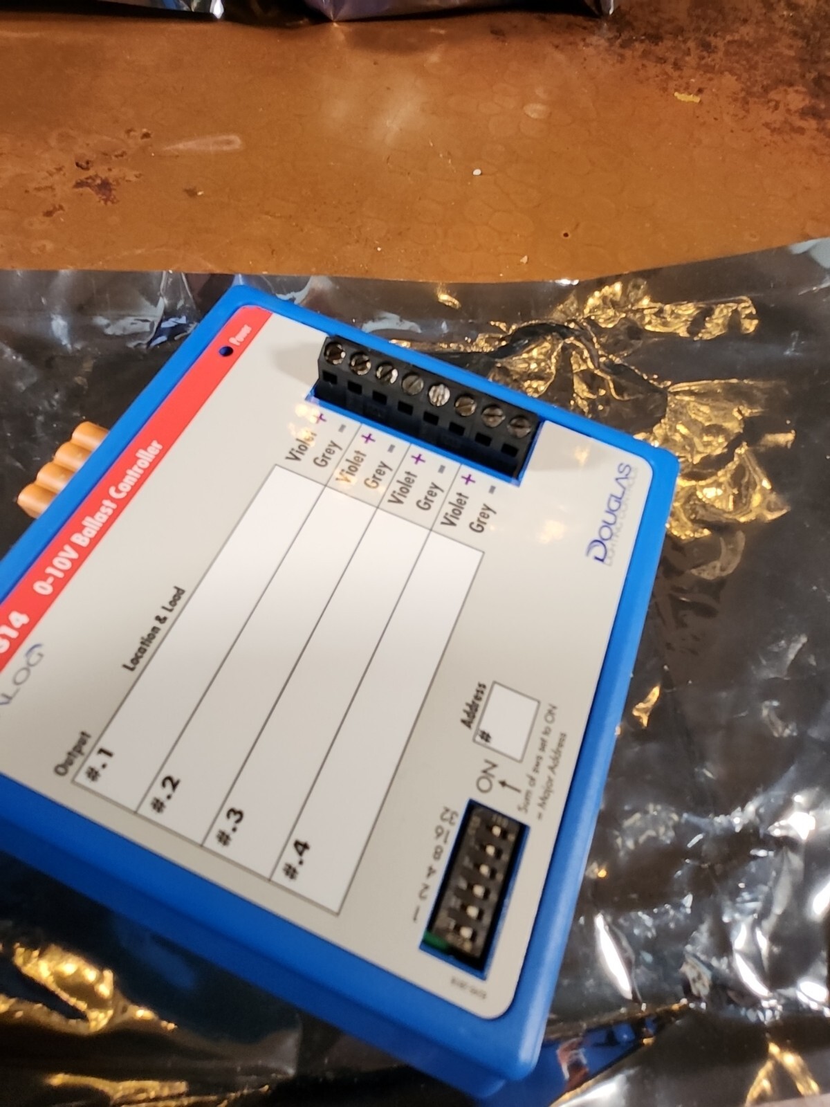 Douglas Lighting Controls WDB-3314 0-10V BALLAST CONTROLLER Dialog