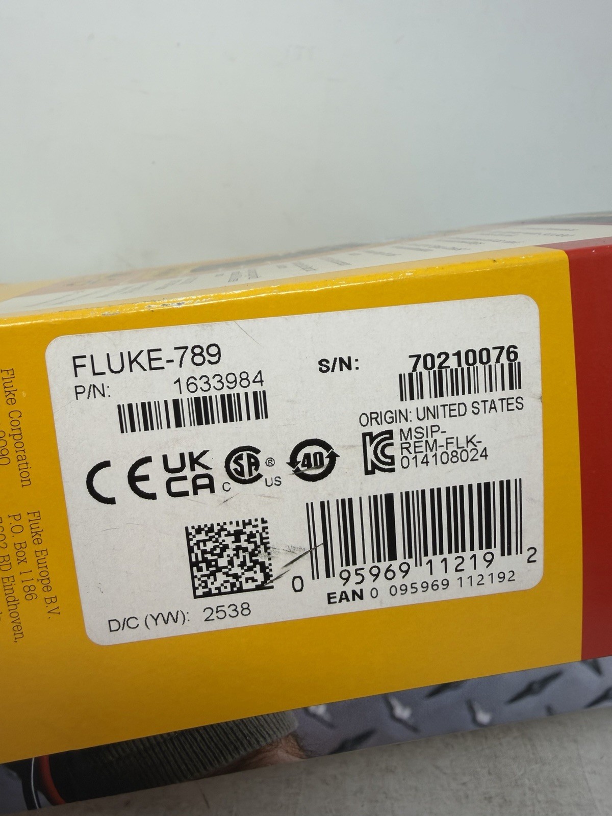Fluke 789 Processmeter Handheld Multimeter 1633984