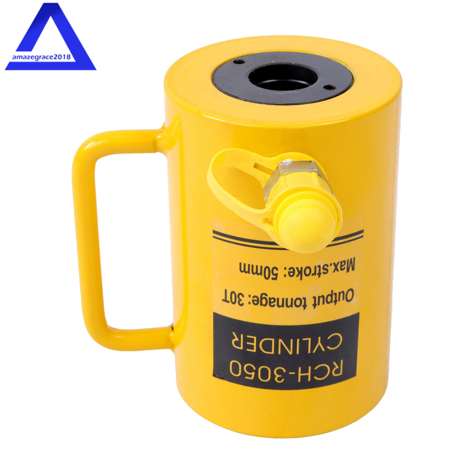 30 Ton Hollow Hydraulic Cylinder 2inch Stroke 50mm Single Acting Low Height