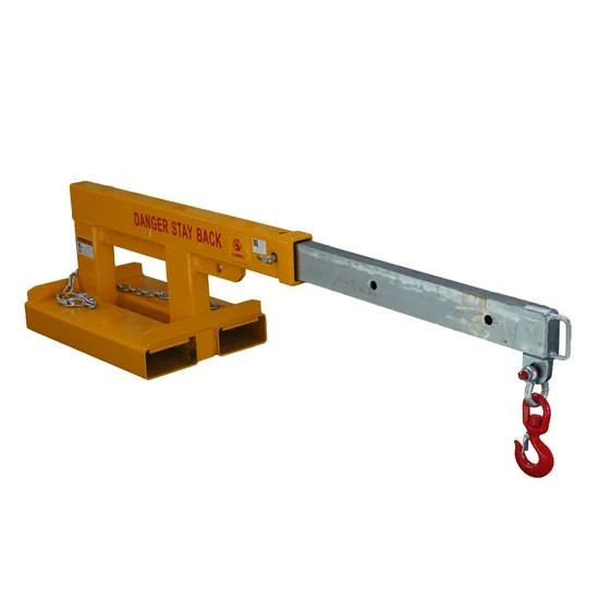 5500 lb Forklift Jib Boom Crane–78″ Extended Reach, Heavy Duty for Pallet Forks