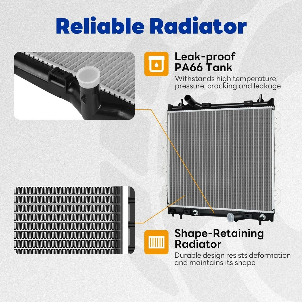 Complete Radiator for Chrysler PT Cruiser 2.4L 2001-2010