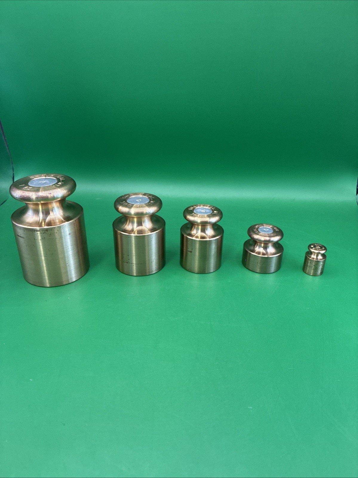 QHAUS ELECTRONIC BALANCE CALIBRATION WEIGHT SET of 5. 30 GRAM 150G 300G 500G 1KG