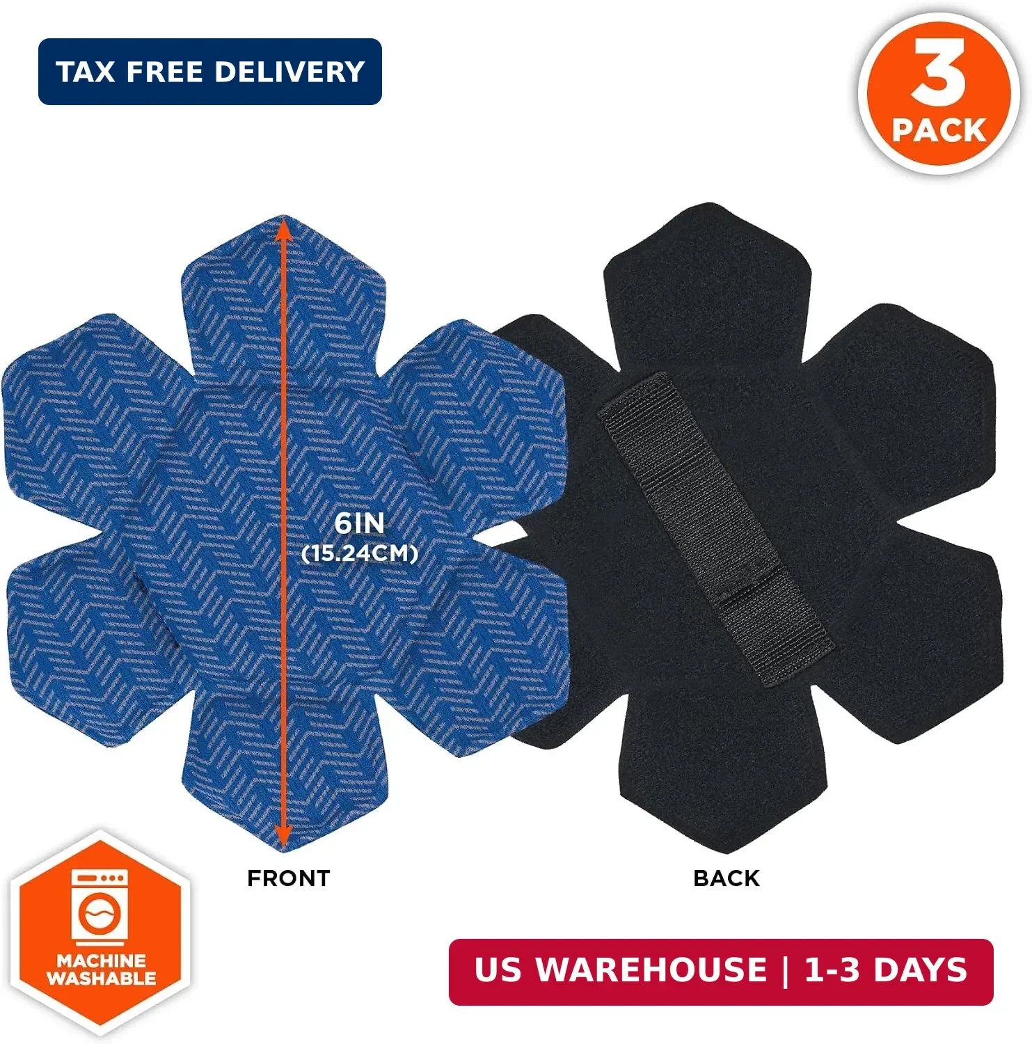 Ergodyne Chill-Its 6612 Moisture Wicking Hard Hat Top Pad, Padded Cooling Microf
