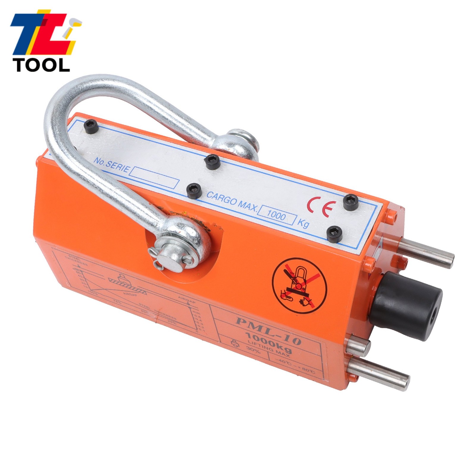 2200Lbs/1000kg Magnetic Lifter Lifting Magnet 2 Safety Factor Neodymium Hoist