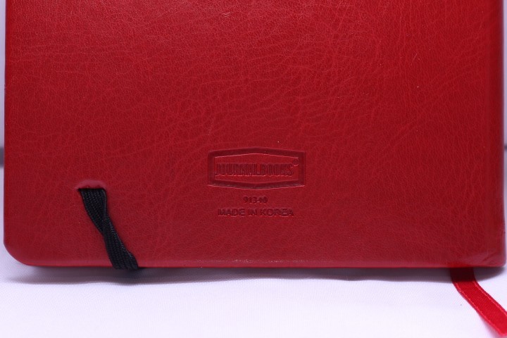 Red Hardcover Journal Notebook Elastic Closure Ribbon Bookmark – Qualtrics