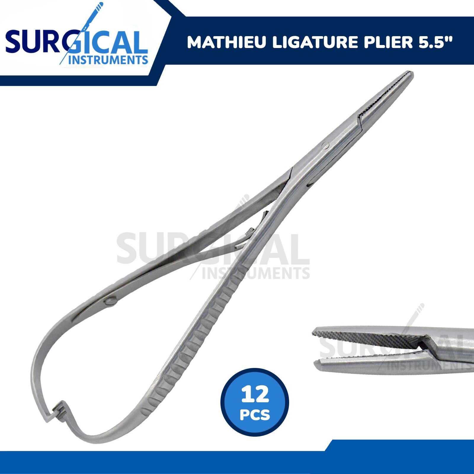 12 Pcs Mathieu Pliers 5.5″ Orthodontic Surgical Dental Instruments German Grade