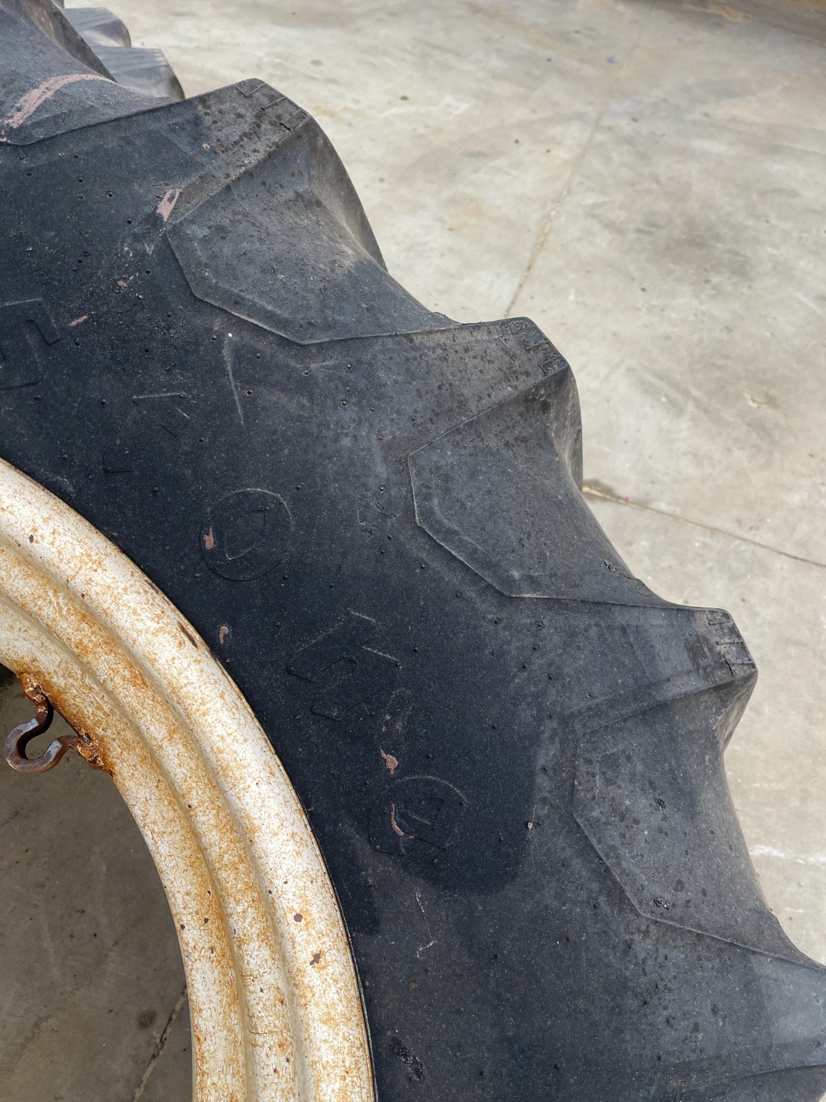 David Brown 990 Tractor 16.9-30 Rear Tires & Rims