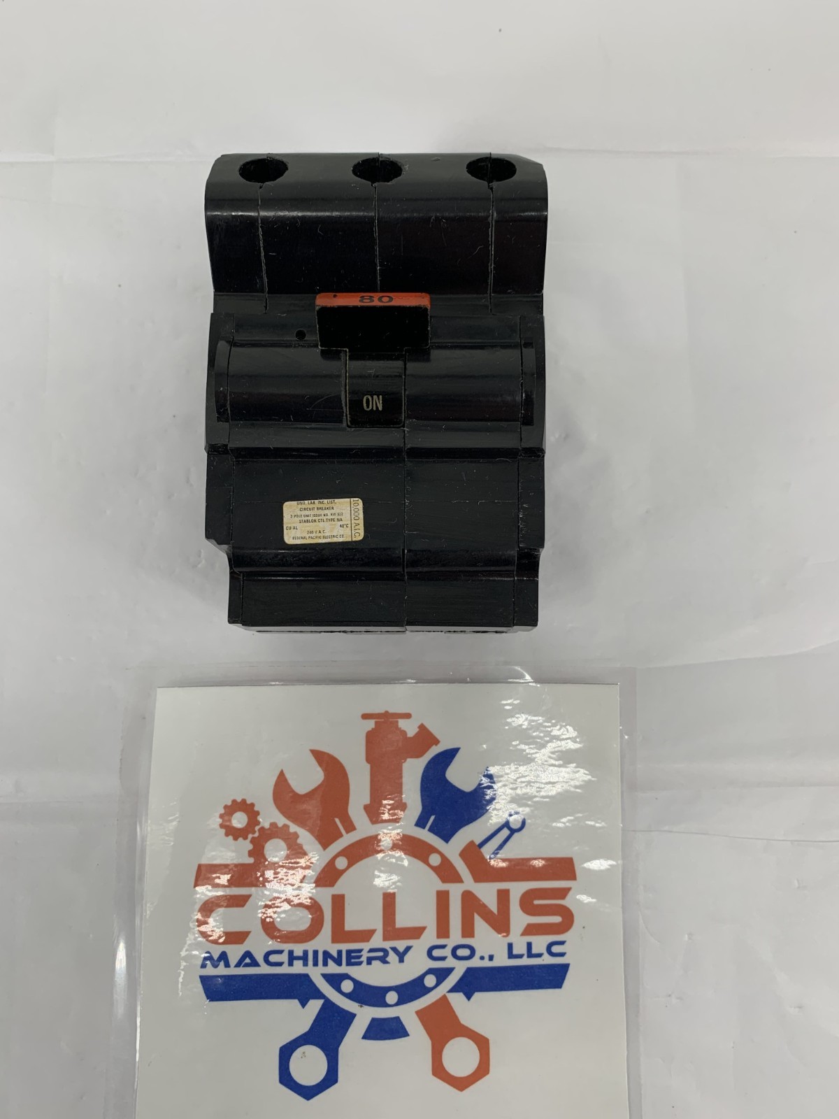 Federal Pacific NA380/NA3P80 80A 3P 240V Typ NA Stab-Lok Plug In Circuit Breaker