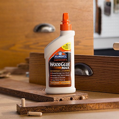 Elmer’s E7310 Carpenter’s Wood Glue Max Interior and Exterior, 16 Ounces, 16