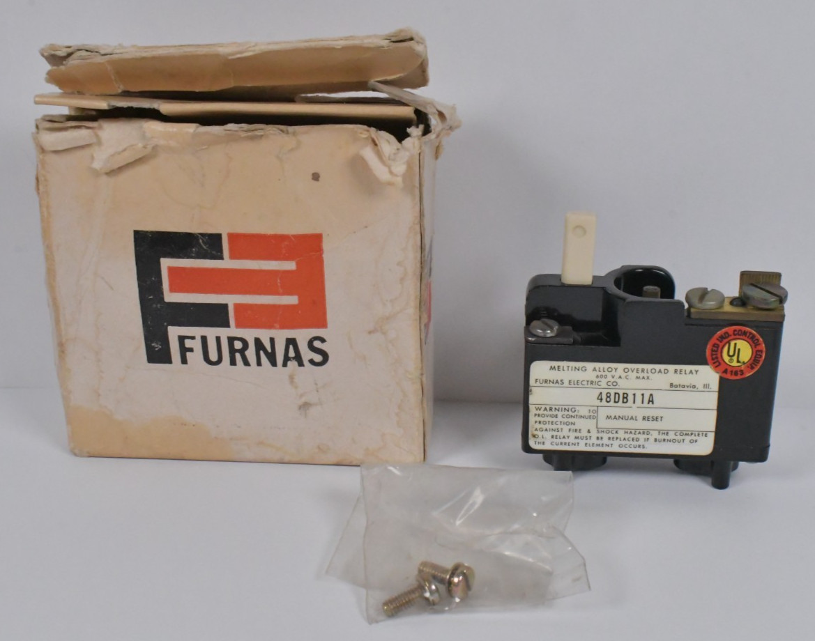 New Old Stock FURNAS 48DB11A Thermal Melting Alloy Overload Relay