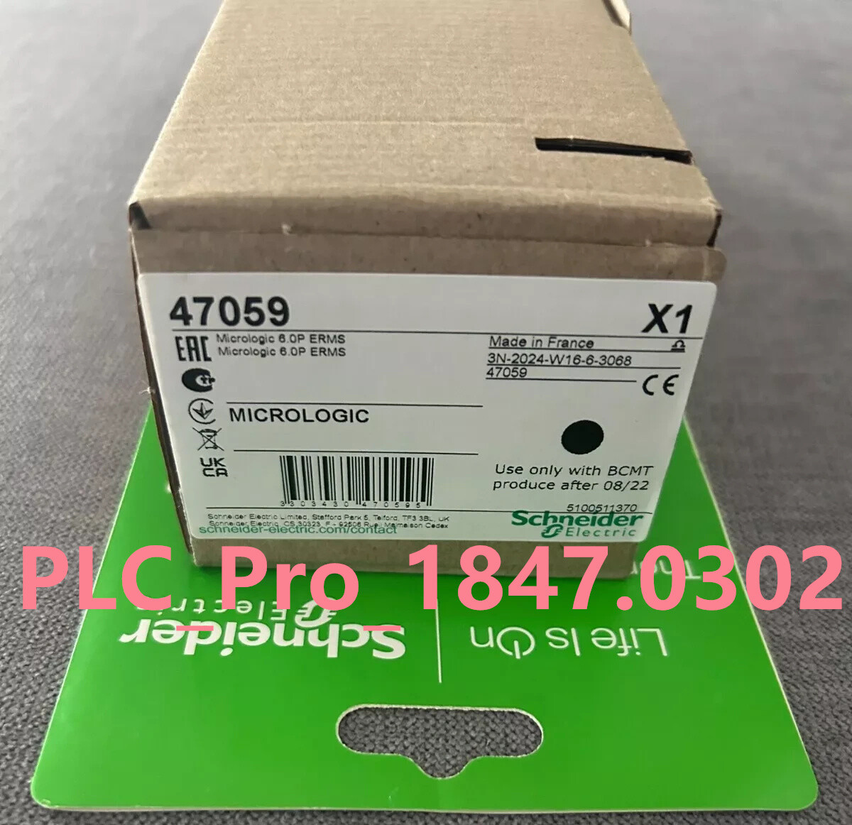 1PCS NEW SCHNEIDER ELECTRIC / SQD 47059 TRIP UNIT S164A MICROLOGIC 6.0P ERMS