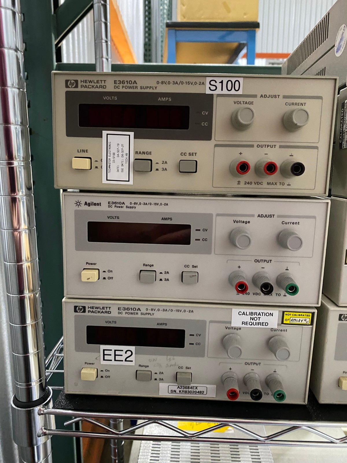 HP E3610A 0-8V, 0-3A ; 0-15V, 0-2A DC Linear Power Supply – Tested