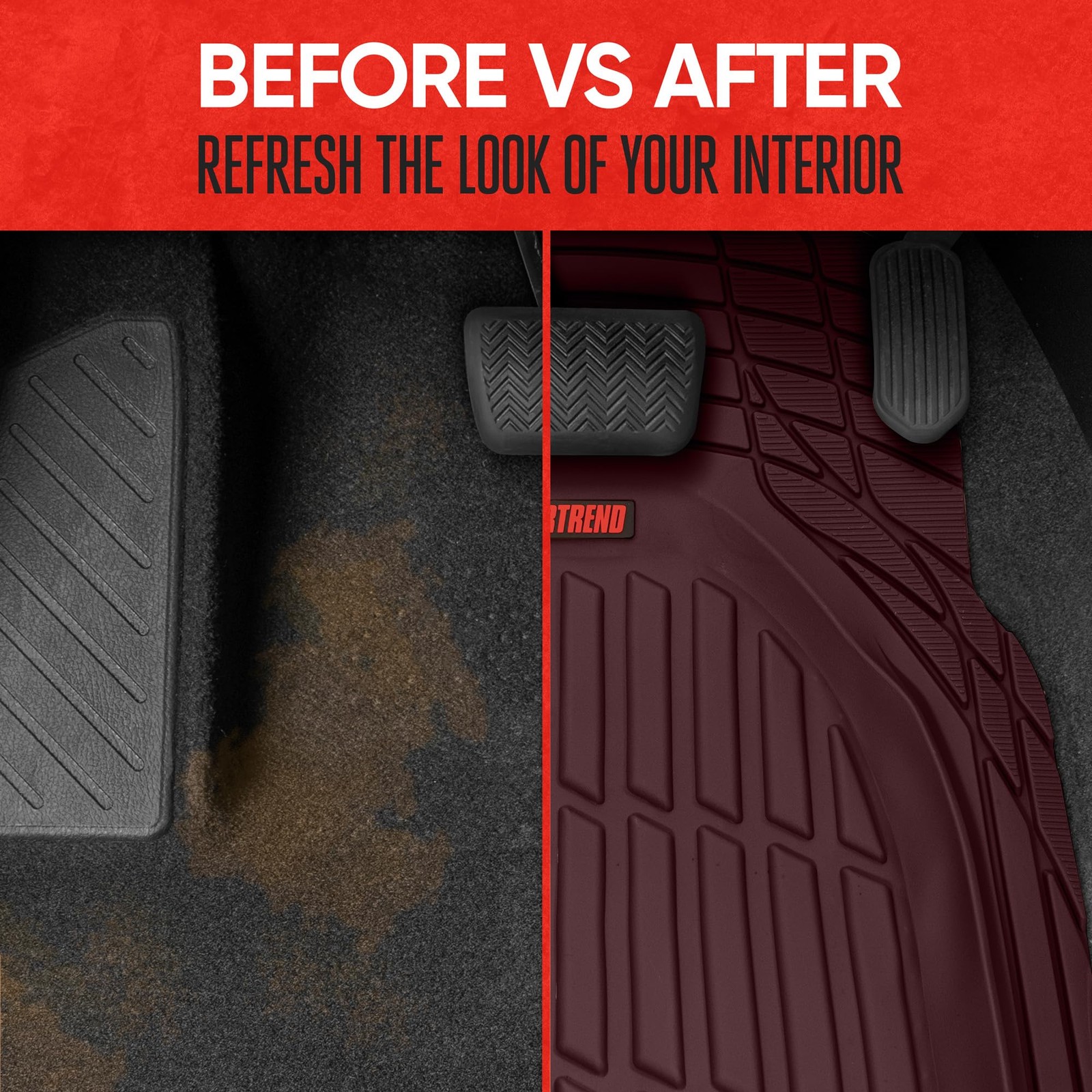 Motor Trend – Rubber Floor Mats For Car Suv Van – All –