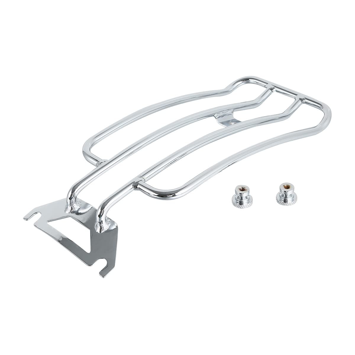Chrome Solo Seat Luggage Rack For FLHTC Touring 1997-2024