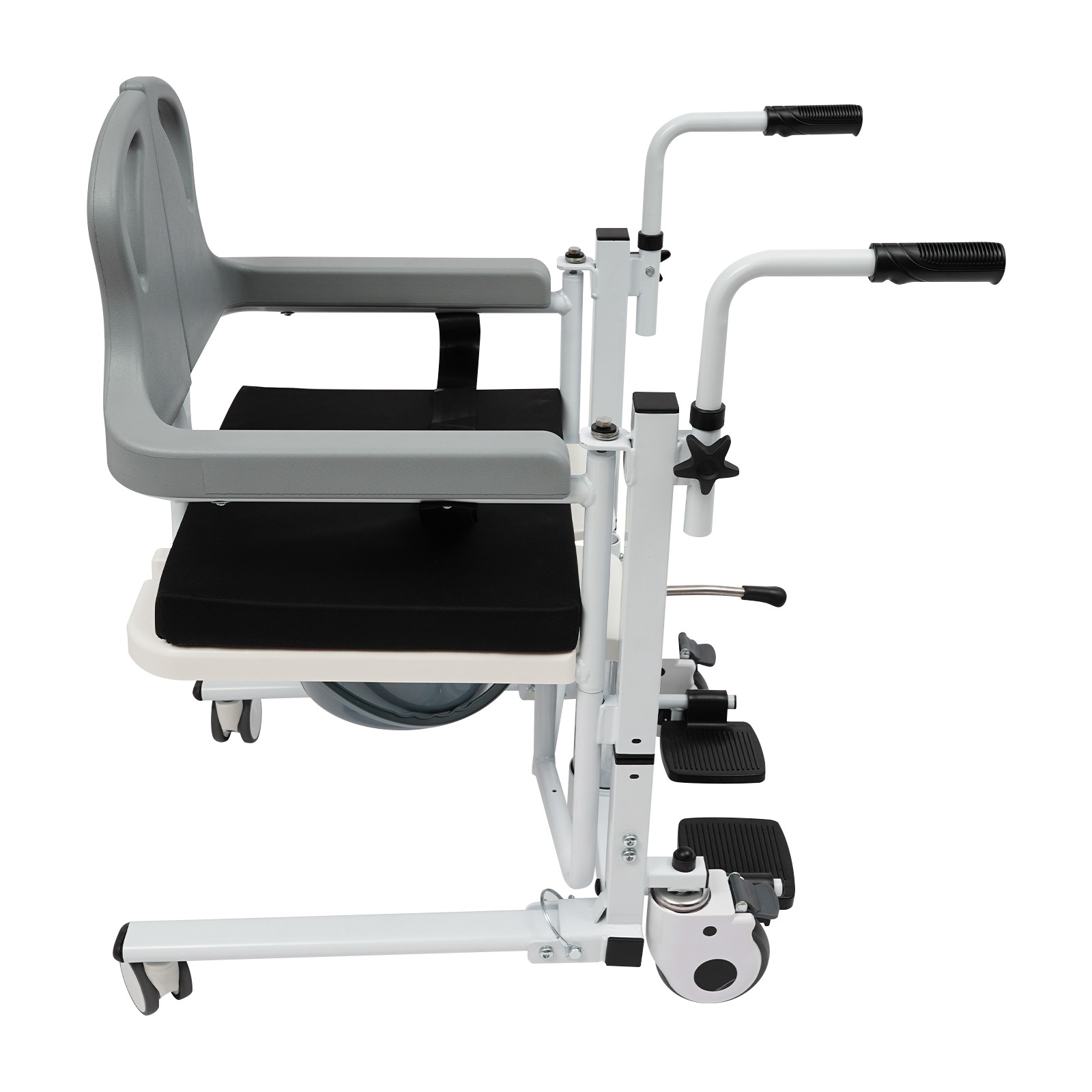 136kg/299.83lbs Patient Lift Nursing Chair Patient Hydraulic Transfer Wheelchair