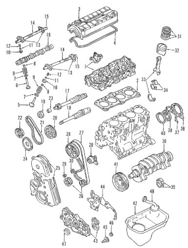 MD140227 MD197137 TIMING BELT FOR MITSUBISHI 4G63 CATERPILLAR GC25K1 CD002