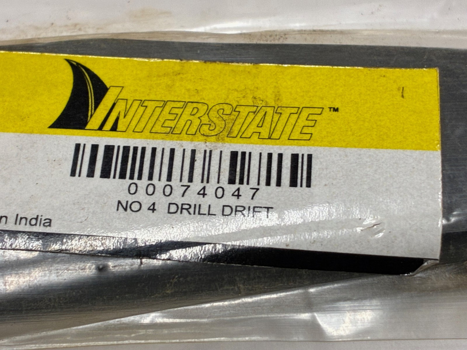 Interstate 00074047, #4 Drill Drift Made In India, For Morse Tapers