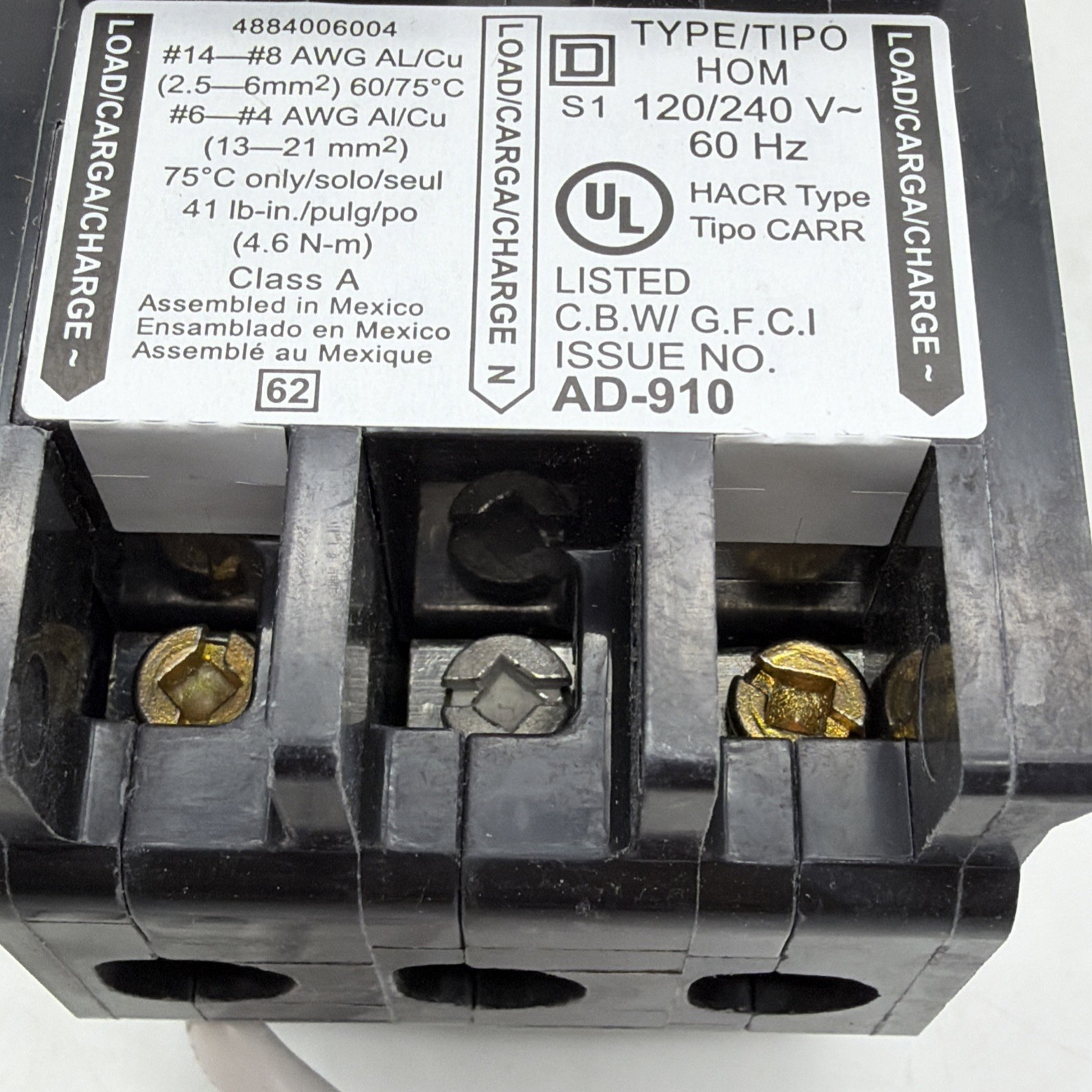 🔥 Square D Homeline HOM230GFI HOM230GFIC 30A 2-Pole GFCI Ground Fault 120/240V
