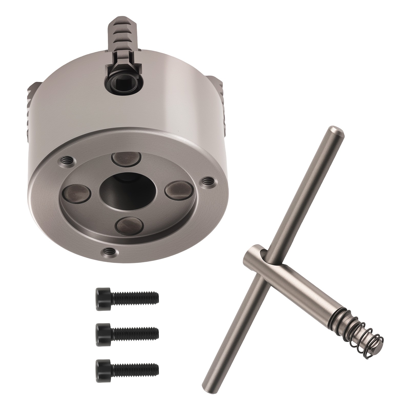 4 Jaw Metal Lathe Chuck Self Centering K72-80 80mm HT300 K7280