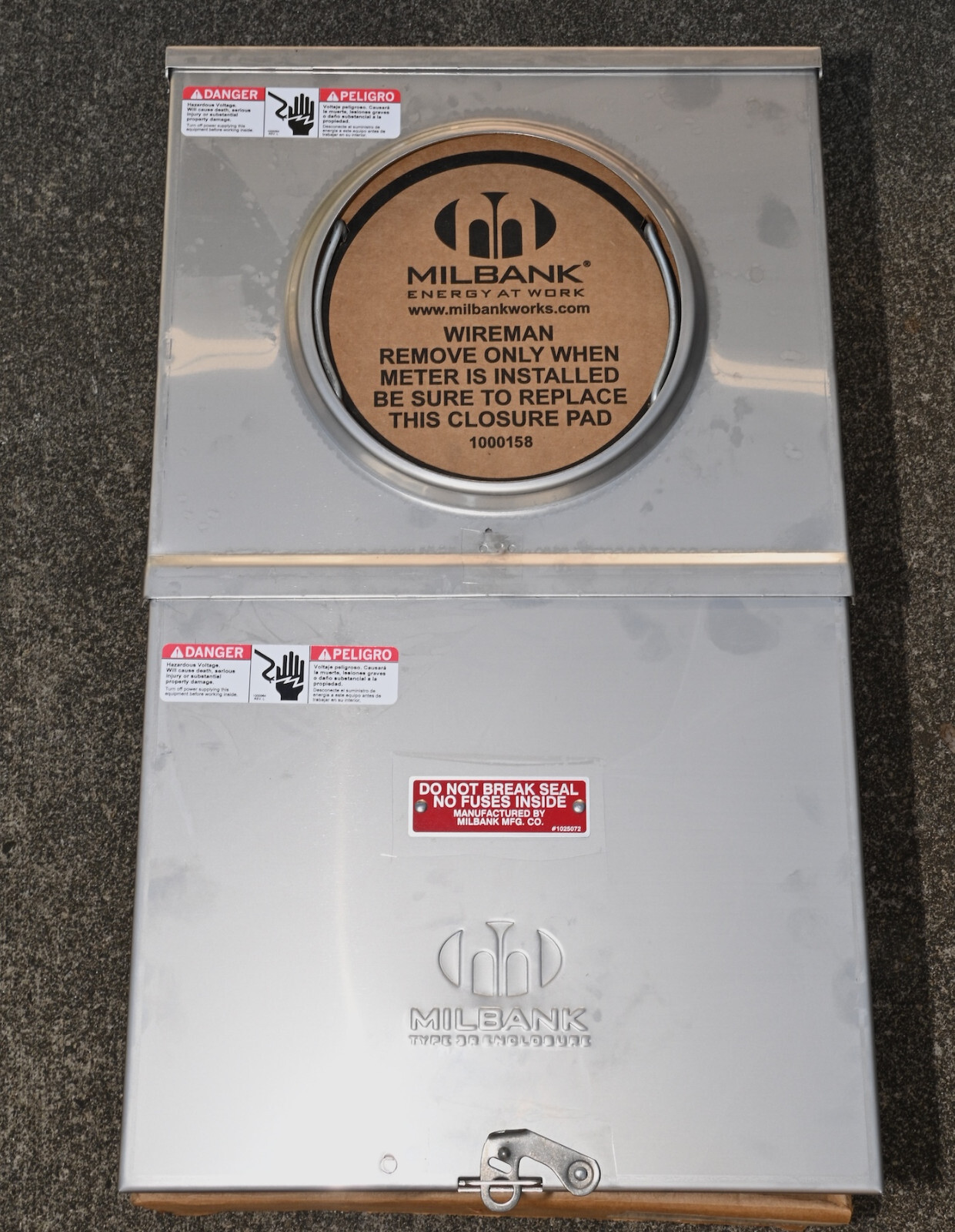 Milbank NEW STAINLESS STEEL 20A 13T RL TS PROV UG UCSS3423-O Meter Socket Panel