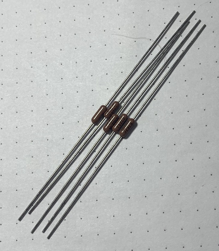110 Ω, 1%, 125 mW, Flame Retardant Safety Metal Film Resistor, Vishay, 5 Each