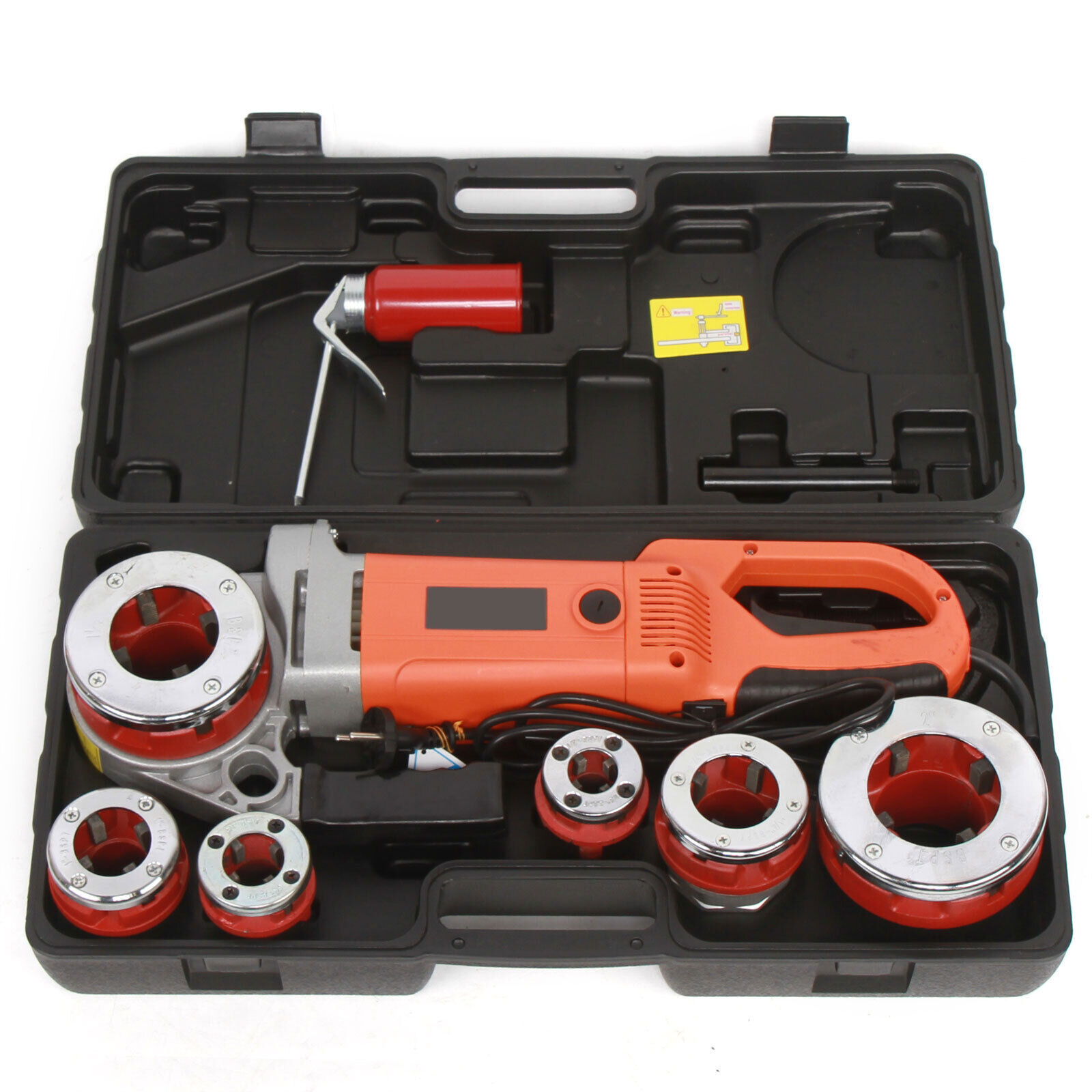 2300W Electric Pipe Threading Machine 1/2″ to 2″ with 6 Dies Set, 110V 25RPM