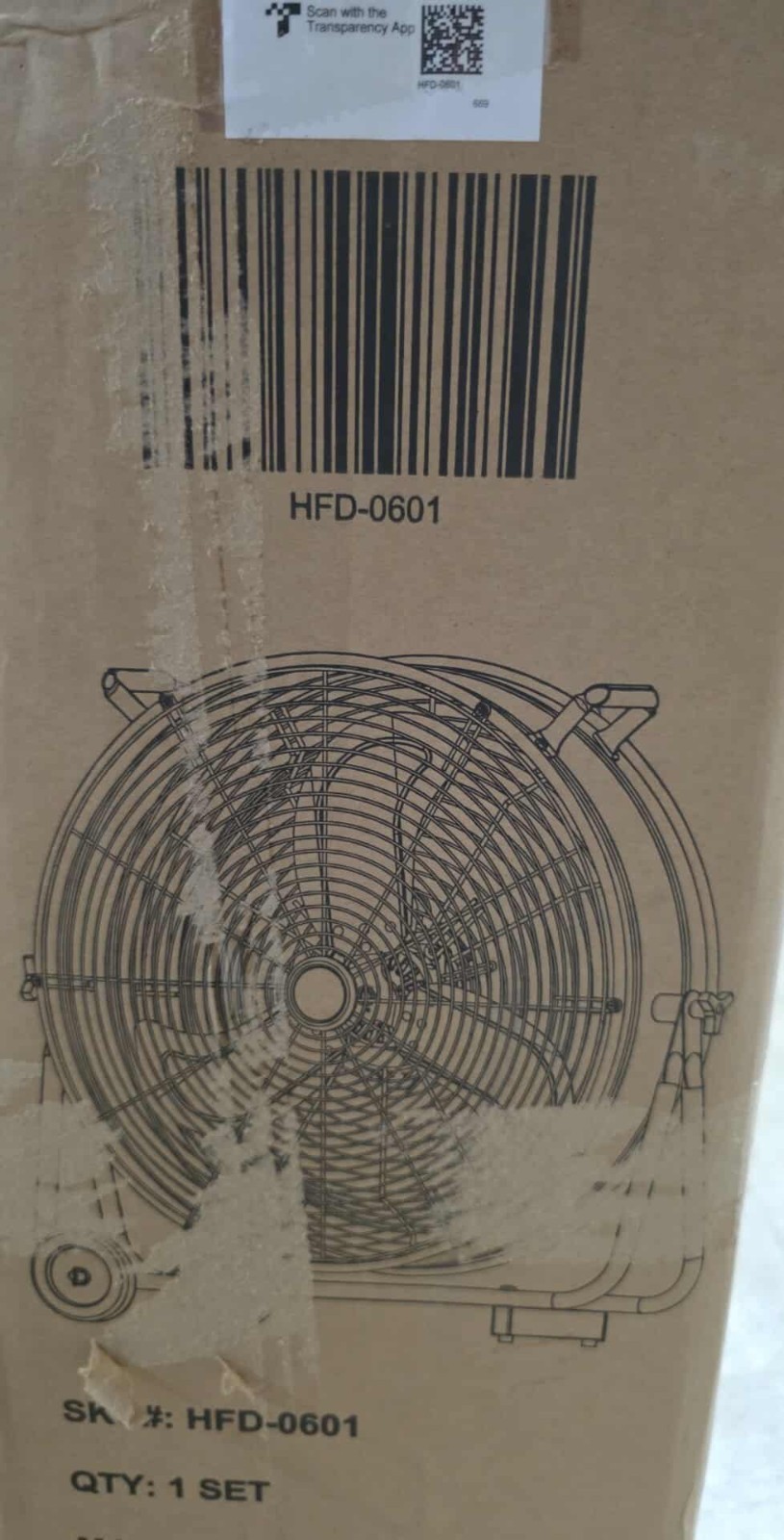 BILT HARD 24″ Industrial Tilt Drum Fan HFD-0601 8100 CFM High Velocity 3-Speed