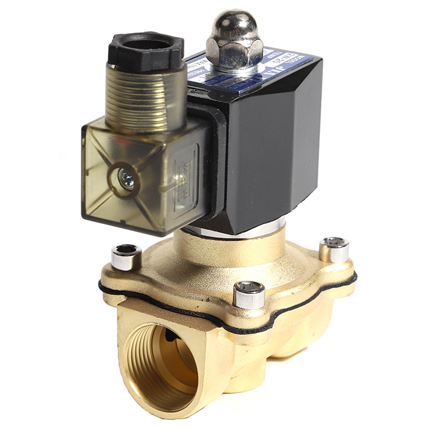3/4″ Normally Closed Brass Solenoid Valve 110Volt AC Water Air Gas VITON DN16