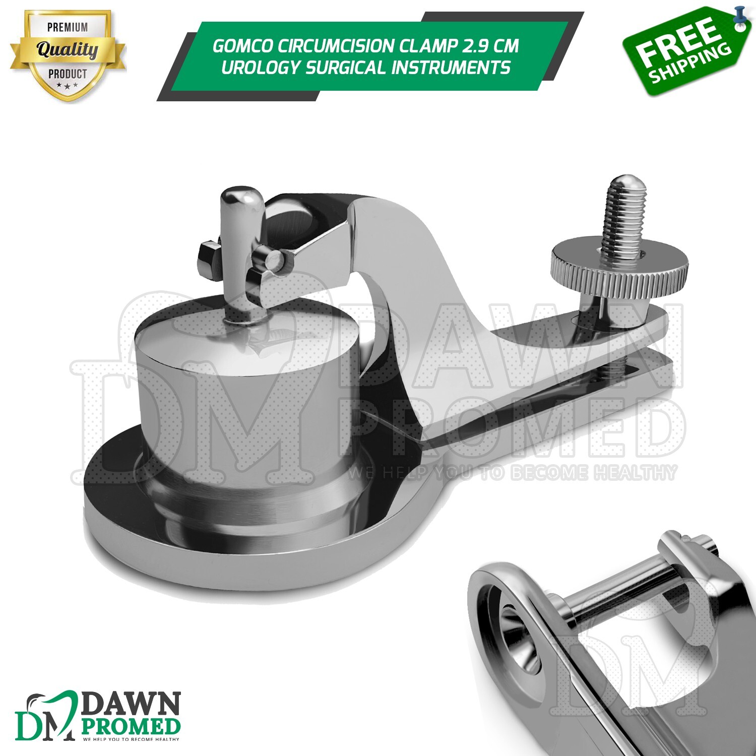 Gomco Circumcision Clamp 2.9 cm Children Boys Urology Surgical German Grade