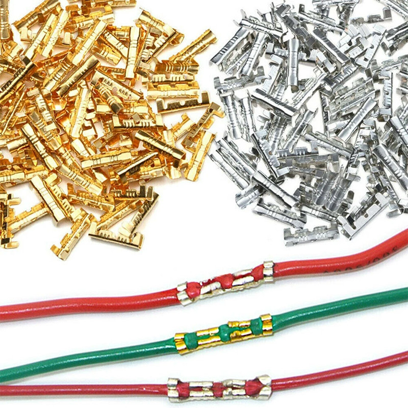 0.5-1.5mm², 2.5-4mm² Car Brass Copper Crimp Terminals Electrical Wire Connectors