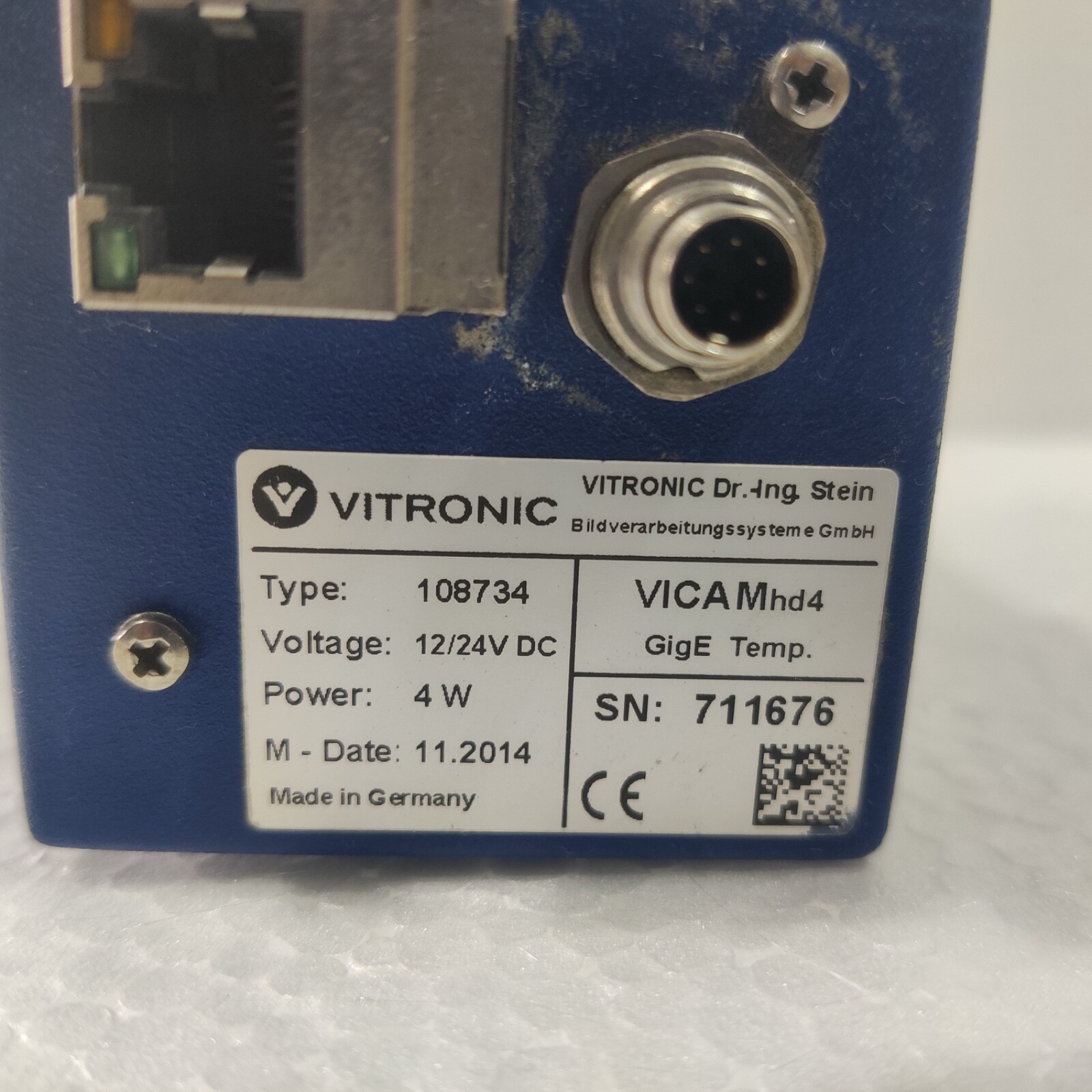 Vitronic Camera TYPE:108734 FREE SHIPPING