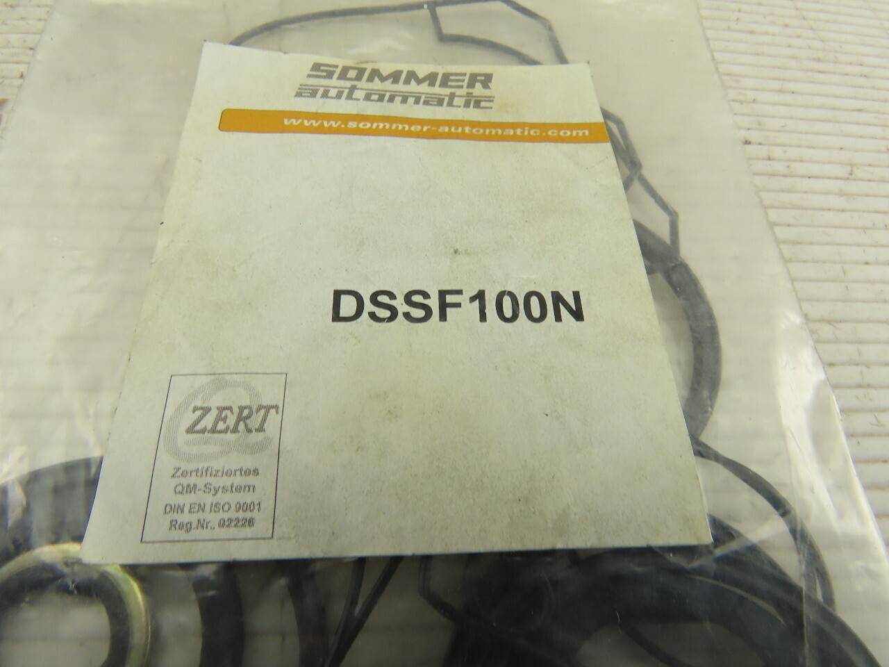 Sommer Automatic DSSF100N Pneumatic Gripper Rebuild Kit