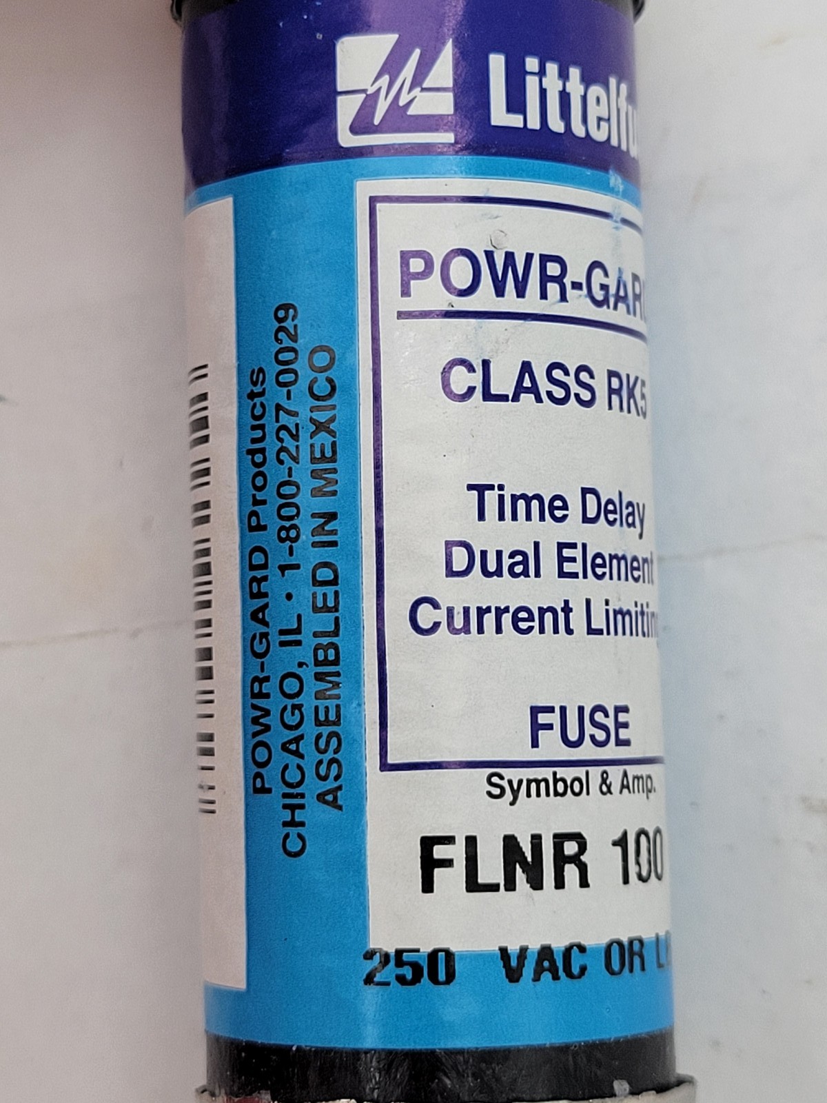 Littelfuse FLNR 100 Powr-Gard Class RK5 Fuse 100A 250V