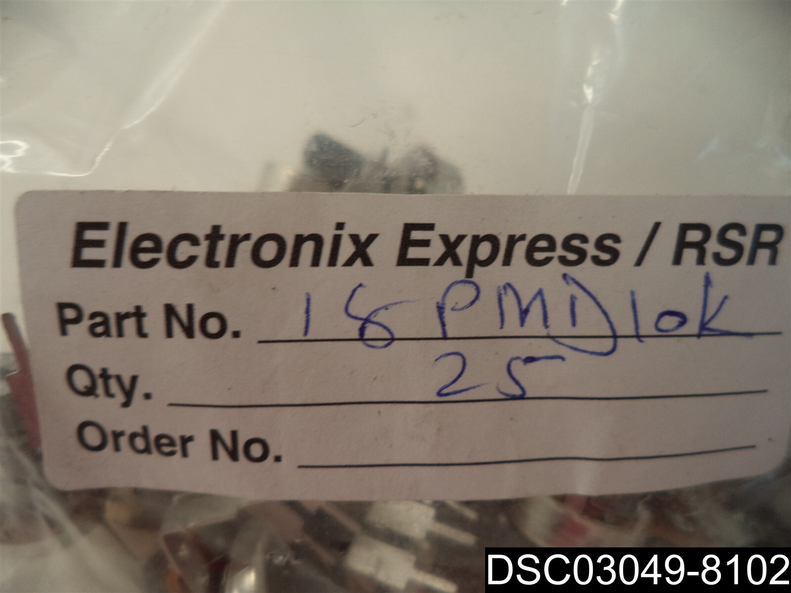 Qty= 25: Electronix Express 18PMDlok potentiometer
