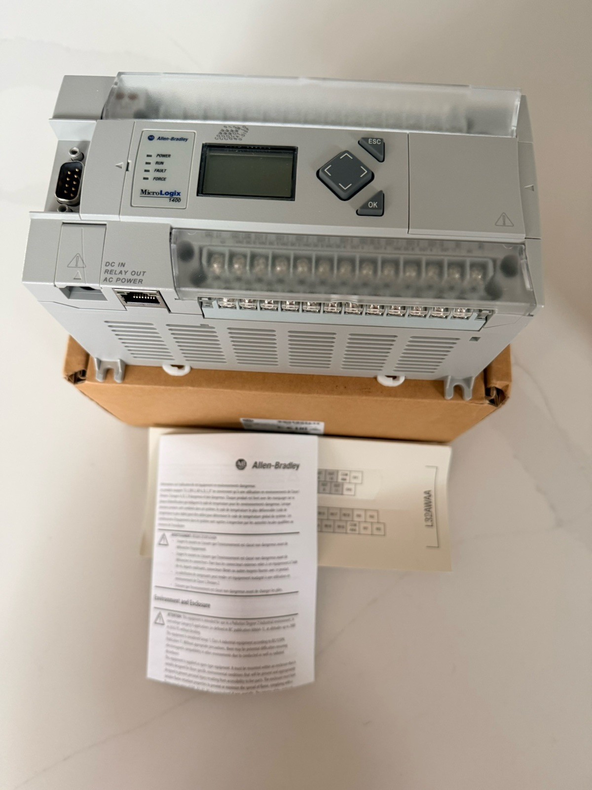 Surplus Allen Bradley 1766-L32BWA SER B MicroLogix 1400 32 Point Controller