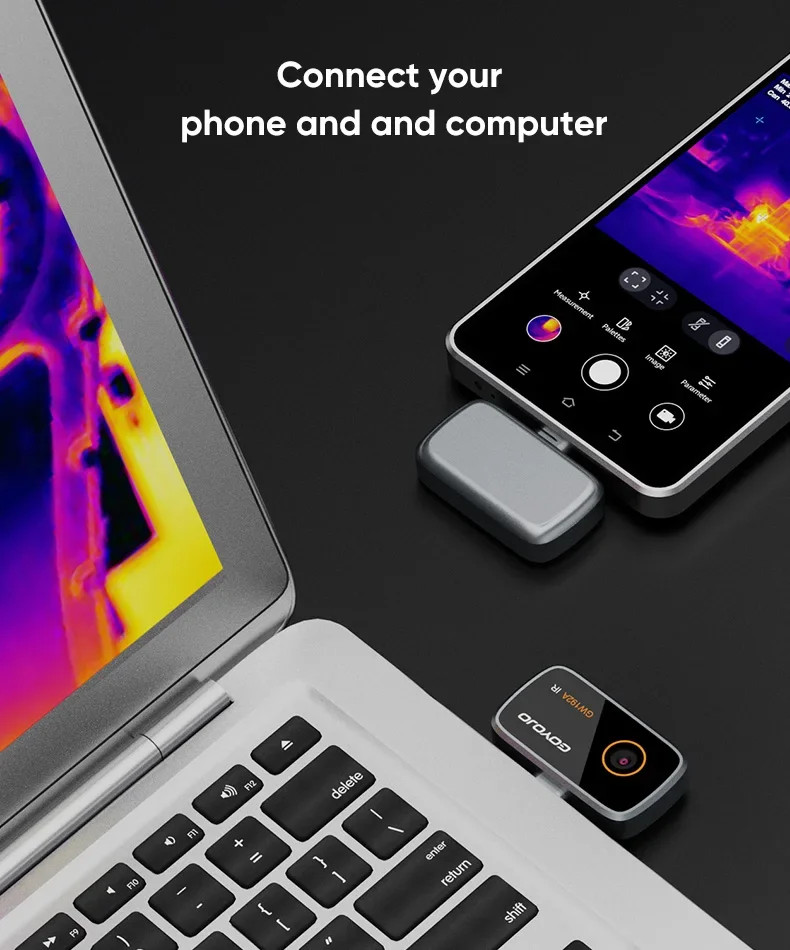 GOYOJO Thermal Imaging Camera for Android/iphone 15/16/17 192×192 IR Resolution