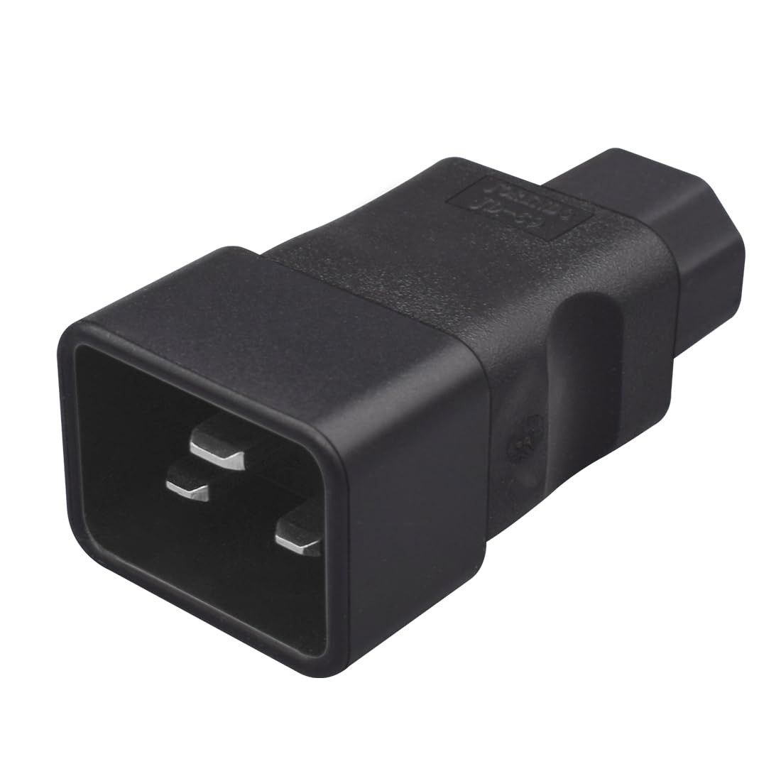 2 Pack IEC320 C20 To C13 Black Female To Male Power Adapter PDU UPS Converter
