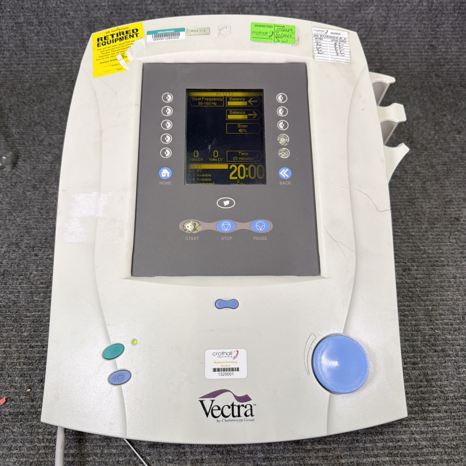 Chattanooga Vectra 2C – electrotherapy, ultrasound and combination treatments